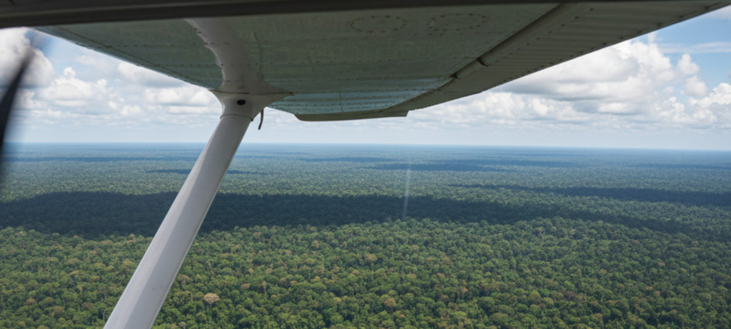 Small plane tour journey to Kaieteur Falls Guyana