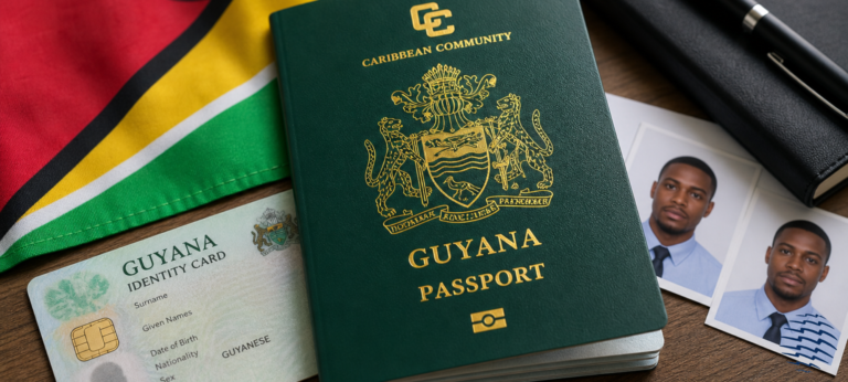 Guyana passport form